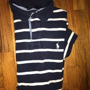 Navy and white Polo